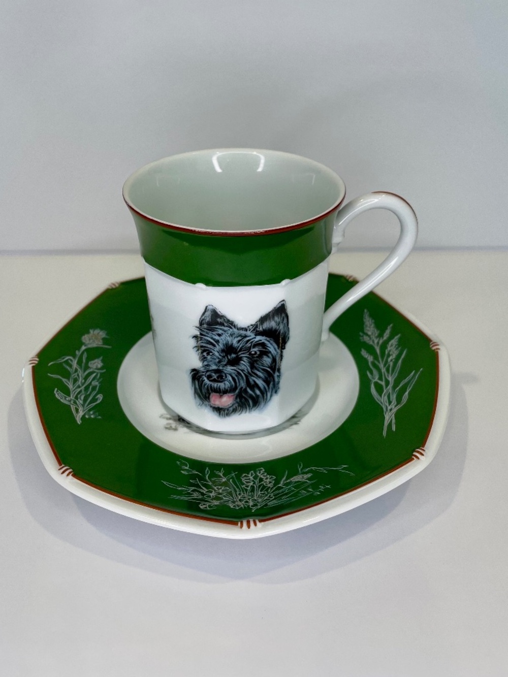 Hermes Scottie Teacup & Saucer